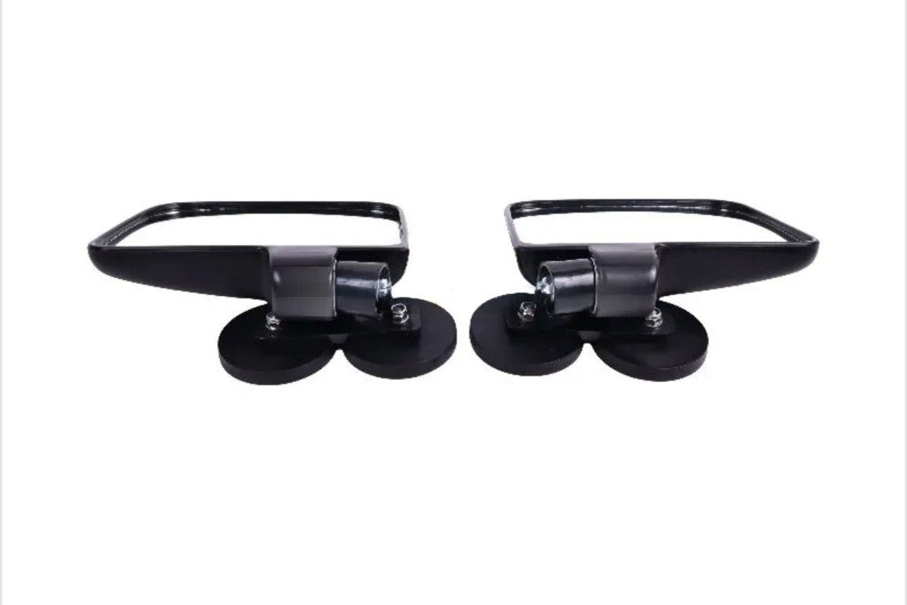 1 Pair Rubber Coated Magnetic Side Mirror for Kubota John Deere Forklift Tractor
