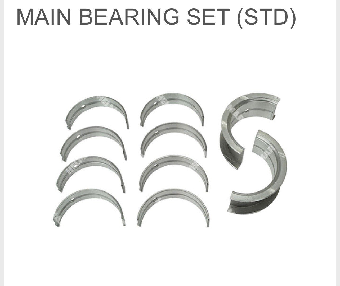 Nissan Forklift K21 & K25 Engine Main Bearing Set STD 12247-50K00