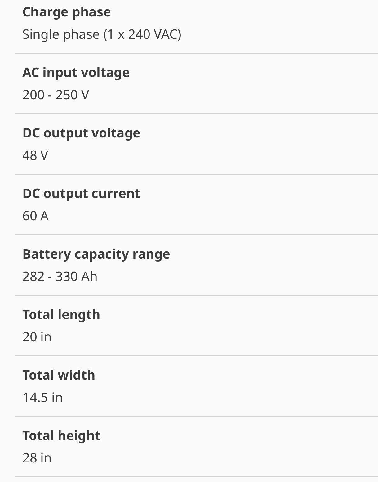 NEW 48 VOLT 60 AMP 240V SINGLE PHASE FORKLIFT CHARGER 48V 208V 220V 1P