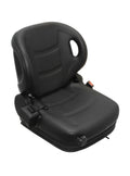 Toyota Forklift Seat 53710-U2231-71 Black Vinyl Full Suspension w/ Switch