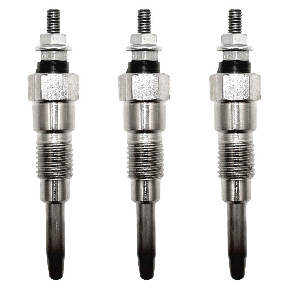 Set of Three (3) Glow Plugs Fits Kubota 15521-65510 KH-8 B5200 B7001 B7100 L8200