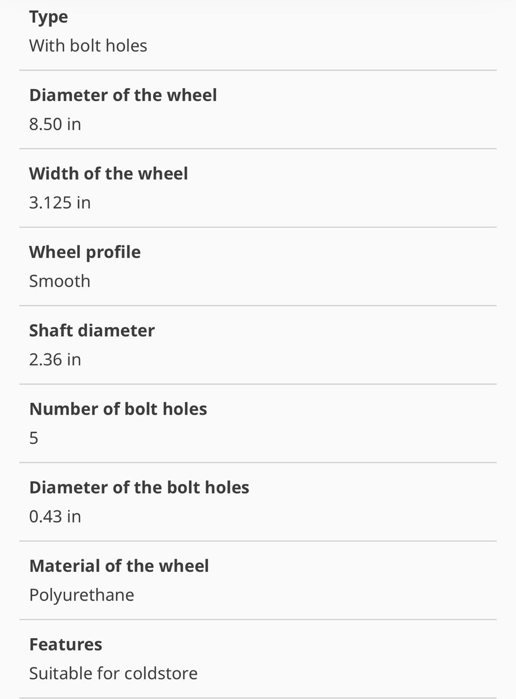 Poly Wheel 143308 for Toyota Forklift