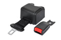 RETRACTABLE SEAT BELT BLACK | Length 60" Buckled end-to-end