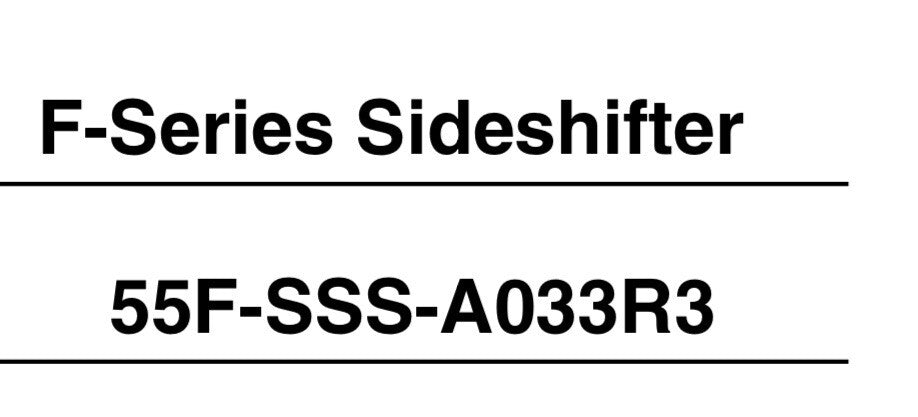 6025685 Forklift Sideshift Cylinder Replaces Cascade 55F-SSS-A201 / A252 / A270