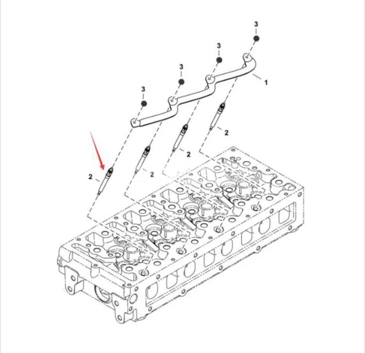 4 Glow Plugs 7030400 0100276034 for Doosan Engine D18 D24 Bobcat Loader S510 S53