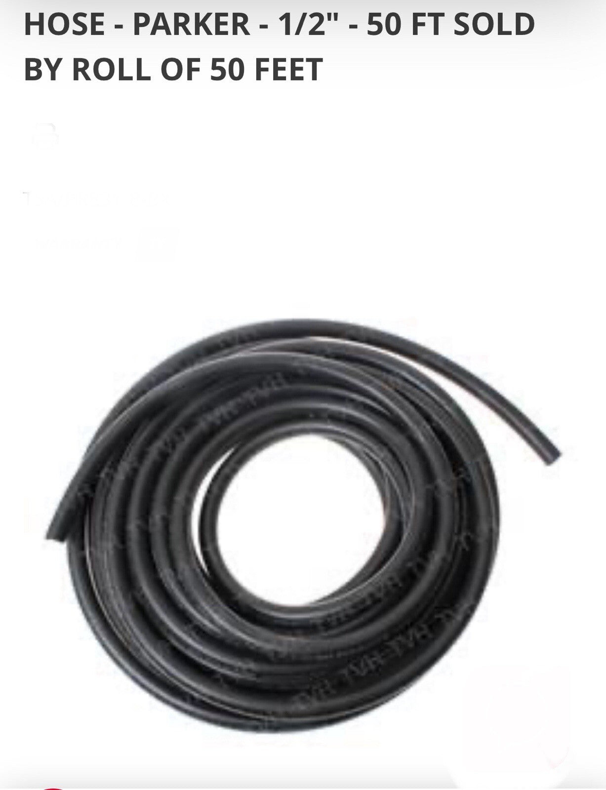 Universal Forklift Parker Hose 1/2" | 50FT Roll | Transmission Hose