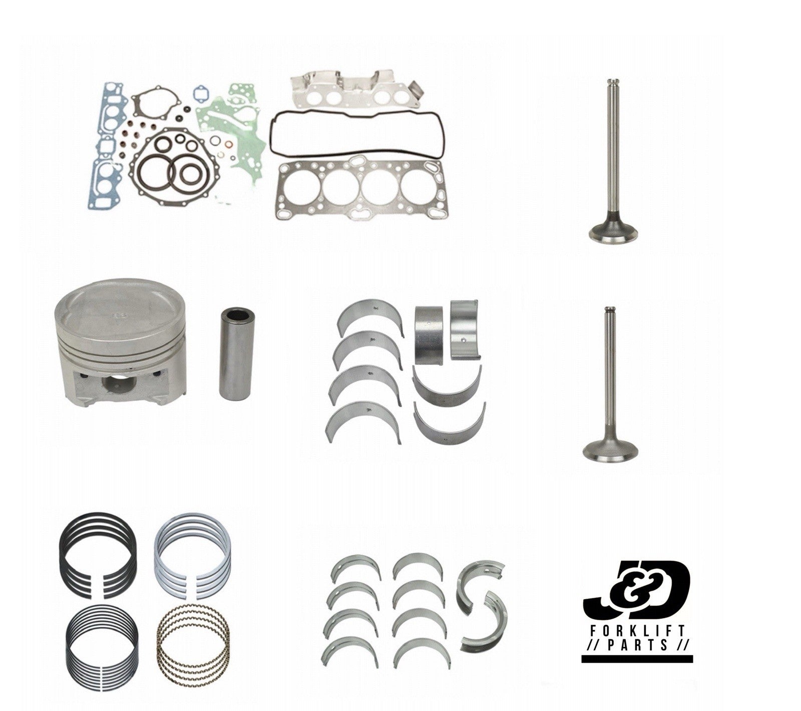 NEW Mitsubishi Forklift 4G64 Engine Overhaul Repair Kit |