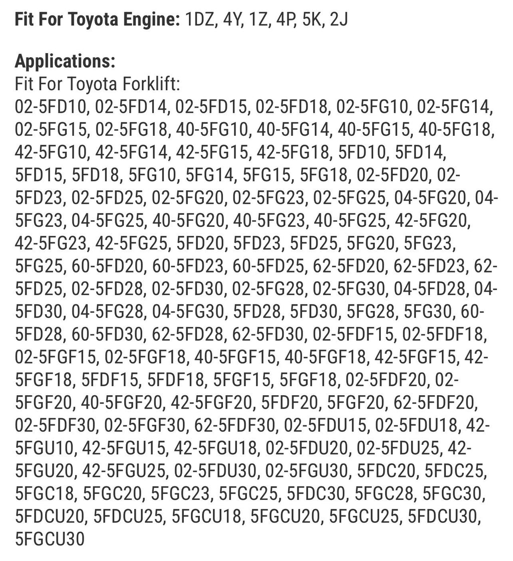 U-Joint TY37201-23000-71 for Toyota Forklift 5FD10 5FD14 5FD15 5FD18 5FG10