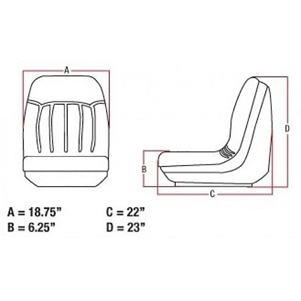 SEAT Fits Bobcat Skid Steer 7753 843 843B 853 853C 863 863G 873 873G 943 953 963