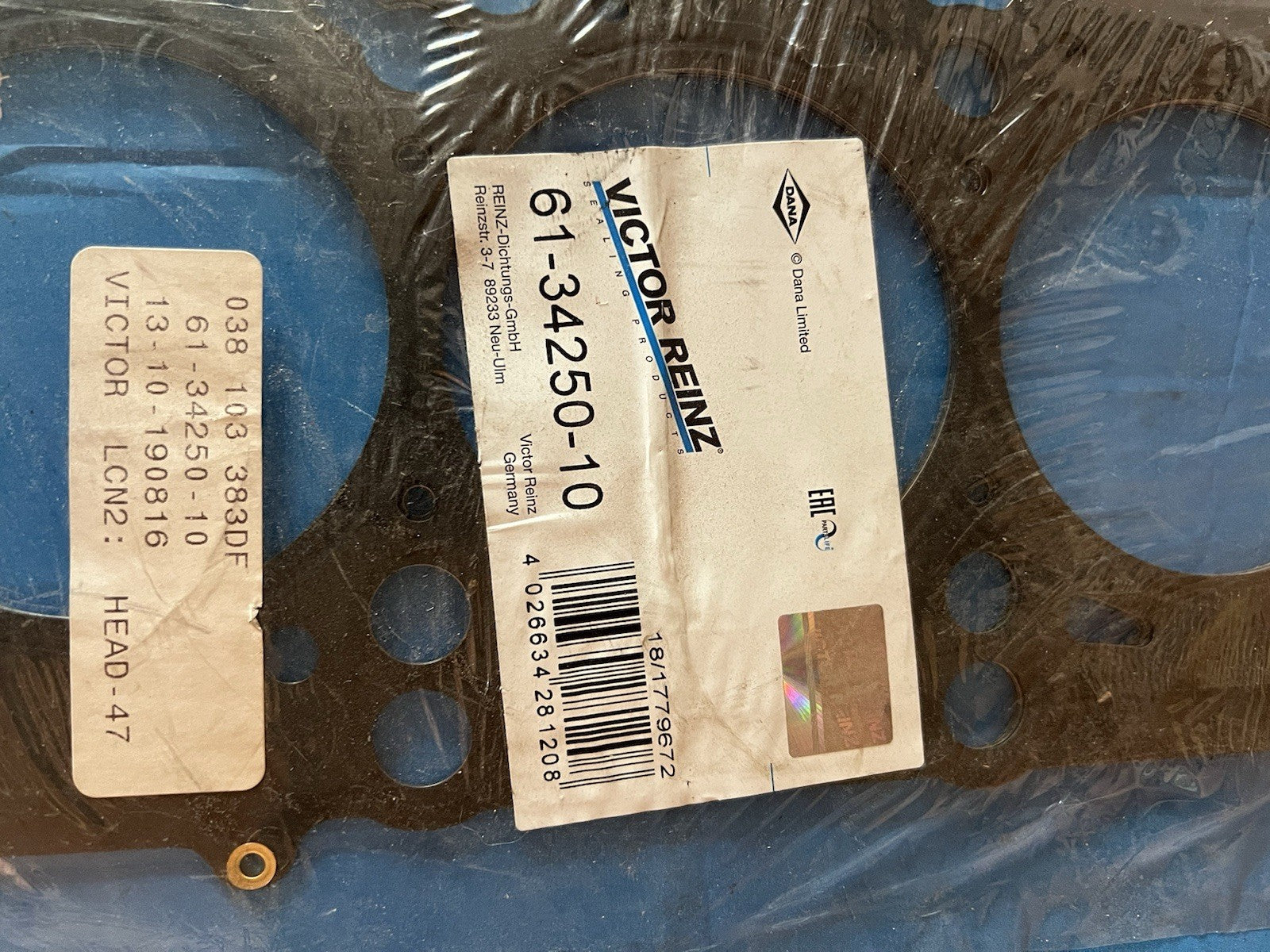 Engine Cylinder Head Gasket VICTOR REINZ 61-34250-10