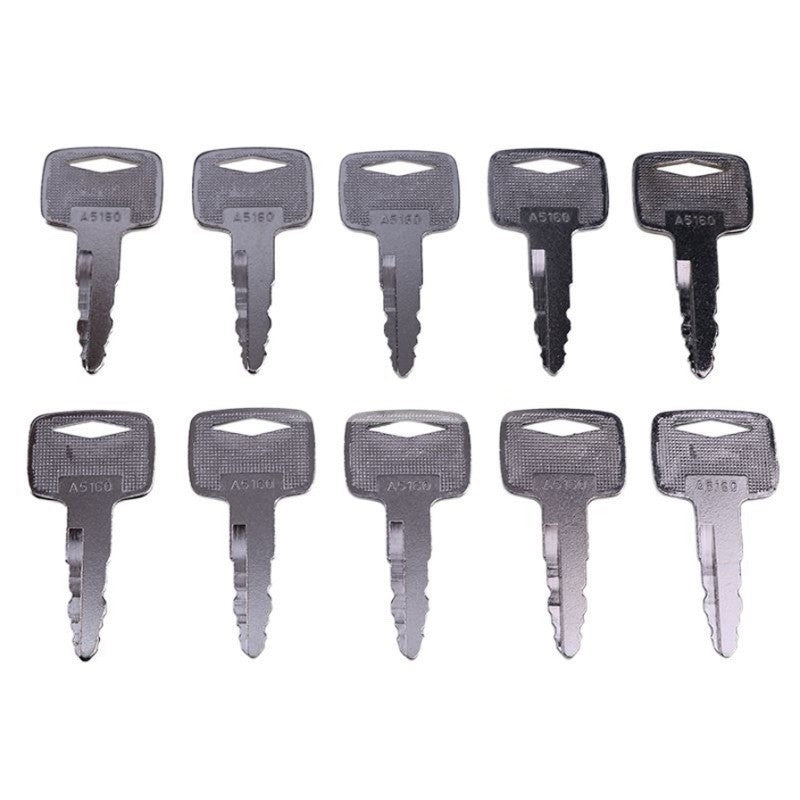 91A07-01910 A5160 Ignition Key Mitsubishi CAT FG Series Forklift Lift 10PCS