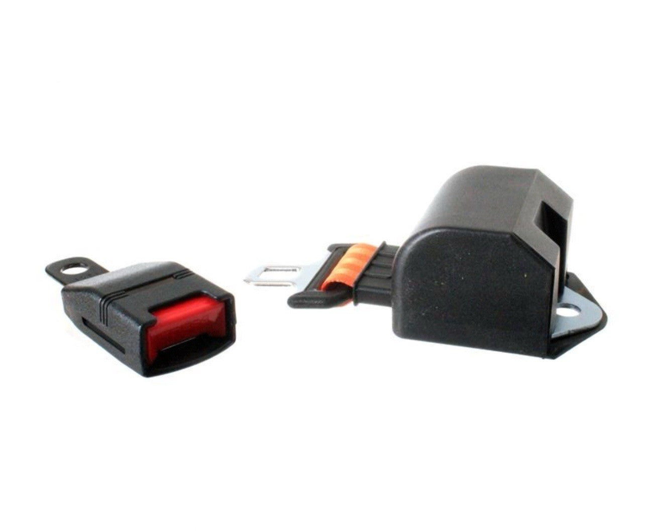 Forklift Seat Belt 55" Retractable 2-Point Orange | Push Release