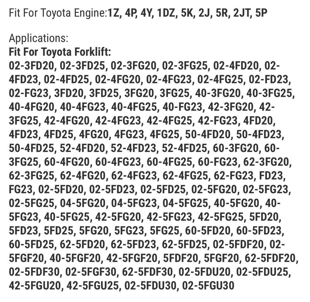 Wheel Cylinder RH 47410-22000-71 for Toyota Forklift 5FD20 5FD23 5FD25