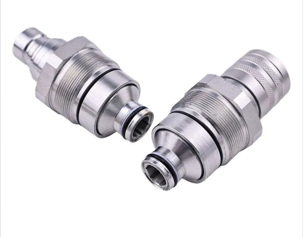 Male & Female Flat Face Coupler Kit 7246799 7246802 for Bobcat 753 763 773 863