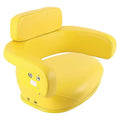 Seat 3-Piece Set Vinyl Yellow Fits John Deere 4020 7700 4230 3020
