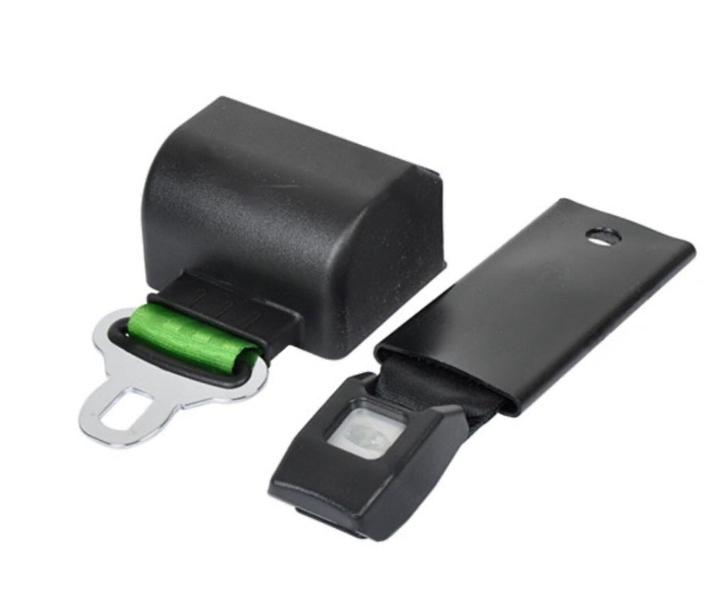 RETRACTABLE SEAT BELT GREEN | Length 60" Buckled end-to-end