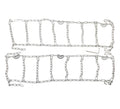 (QTY 2) FORKLIFT TIRE SNOW CHAIN FOR 5.00-8 TIRE SIZE