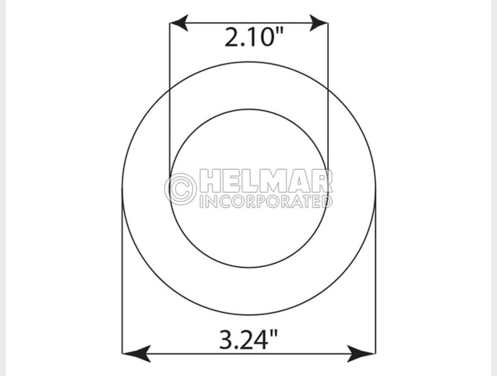 2081800 Poly Load Wheel With Bearings for Hyster W 40Z (B218)  45Z (C215) W 50Z