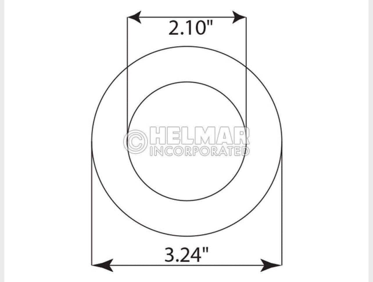 2081800 Poly Load Wheel With Bearings for Hyster W 40Z (B218)  45Z (C215) W 50Z