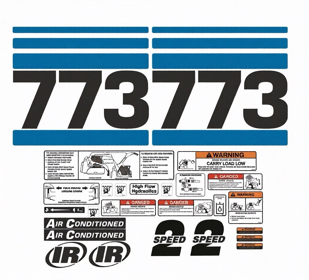 773 Decal Sticker Kit 26pcs for Bobcat Skid Steer | Replaces OEM # 6714535
