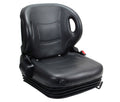Universal Forklift Seat Vinyl Black Full Suspension For Toyota Forklift W/Switch