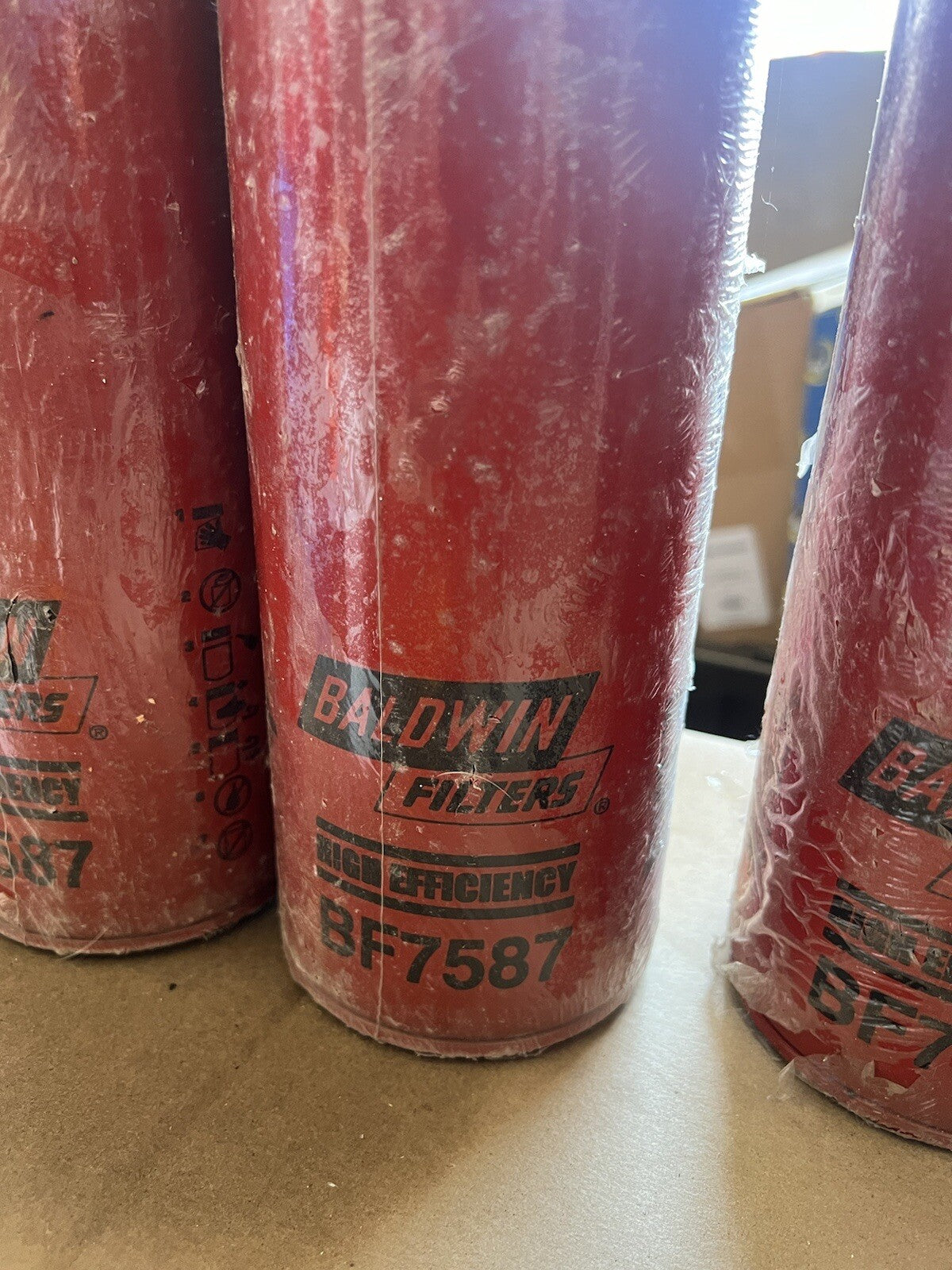 (SET OF 6) BALDWIN BF7587 | FUEL FILTER | CAT,  FORD,  FREIGHTLINER, KENWORTH