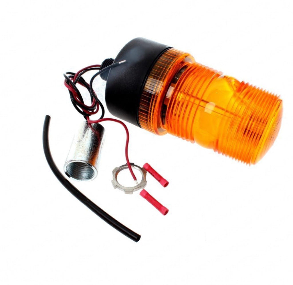 LED Strobe Light, Conduit Mount Base Amber 159792-001 Crown Forklift 12-80 Volts
