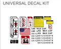Universal Forklift Safety Decal Kit (USA) | Fits ALL Models | 20 Decals