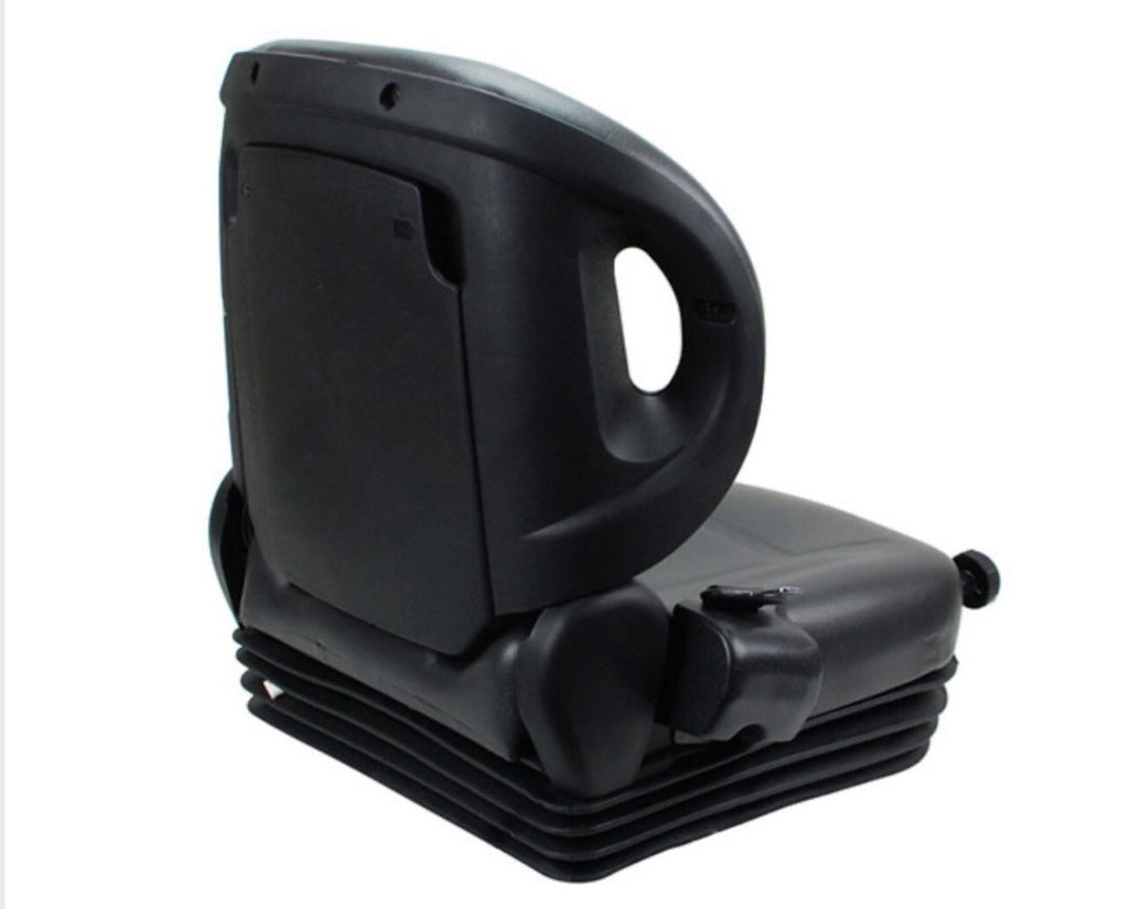 Universal Forklift Seat Vinyl Black Full Suspension For Toyota Forklift W/Switch