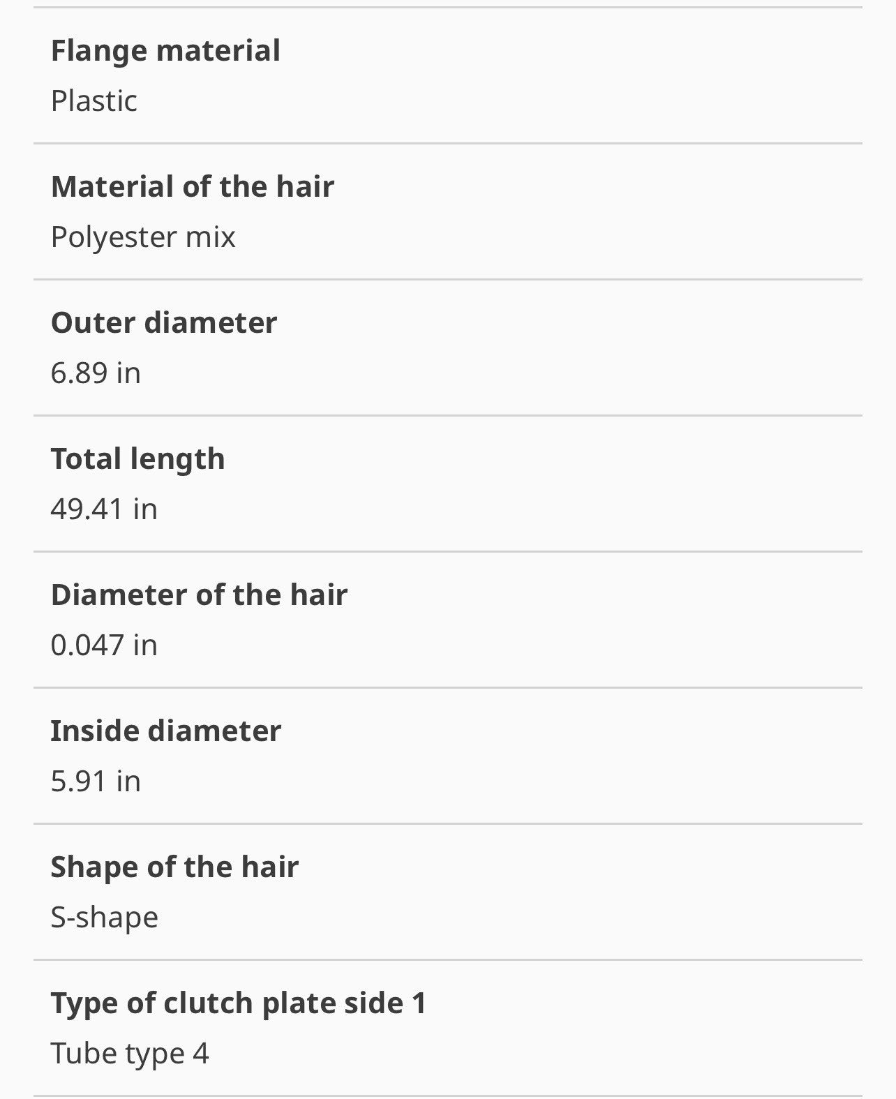 TN35326 Fits Tennant - MAIN BROOM (49.50") ( 8 D.R.) (Stiff Proex)