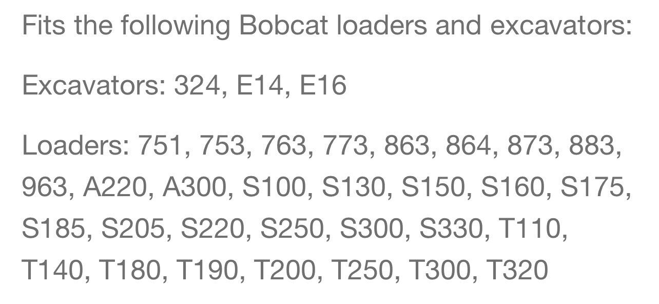 BOBCAT VINYL OPERATOR SUSPENSION SEAT FOR LOADERS AND EXCAVATORS | 6675595
