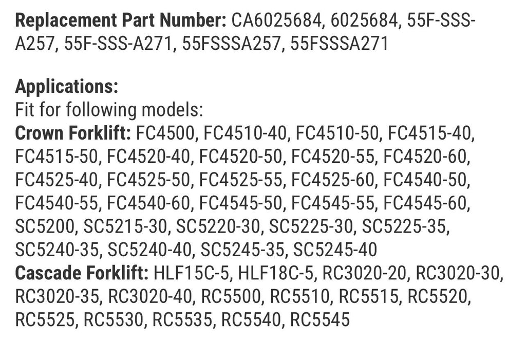 Side Shift Cylinder 6025684 for Forklift Crown FC4510-40 SC5215-30 Cascade