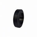 Forklift Cushion Tire Press On 16 x 5 x 10.5 Black Smooth High-Quality