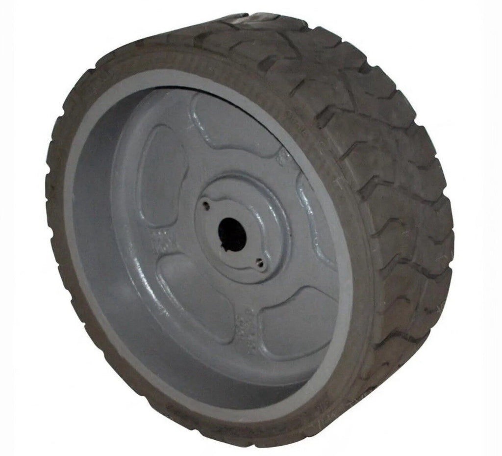 Genie 105454GT Non-Marking Treaded Molded-On Wheel (15” x 5” x 11.25”) - Gray