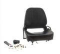 87000-90H00 Folding Forklift Seat With Seatbelt | Komatsu Cat | Vinyl Black