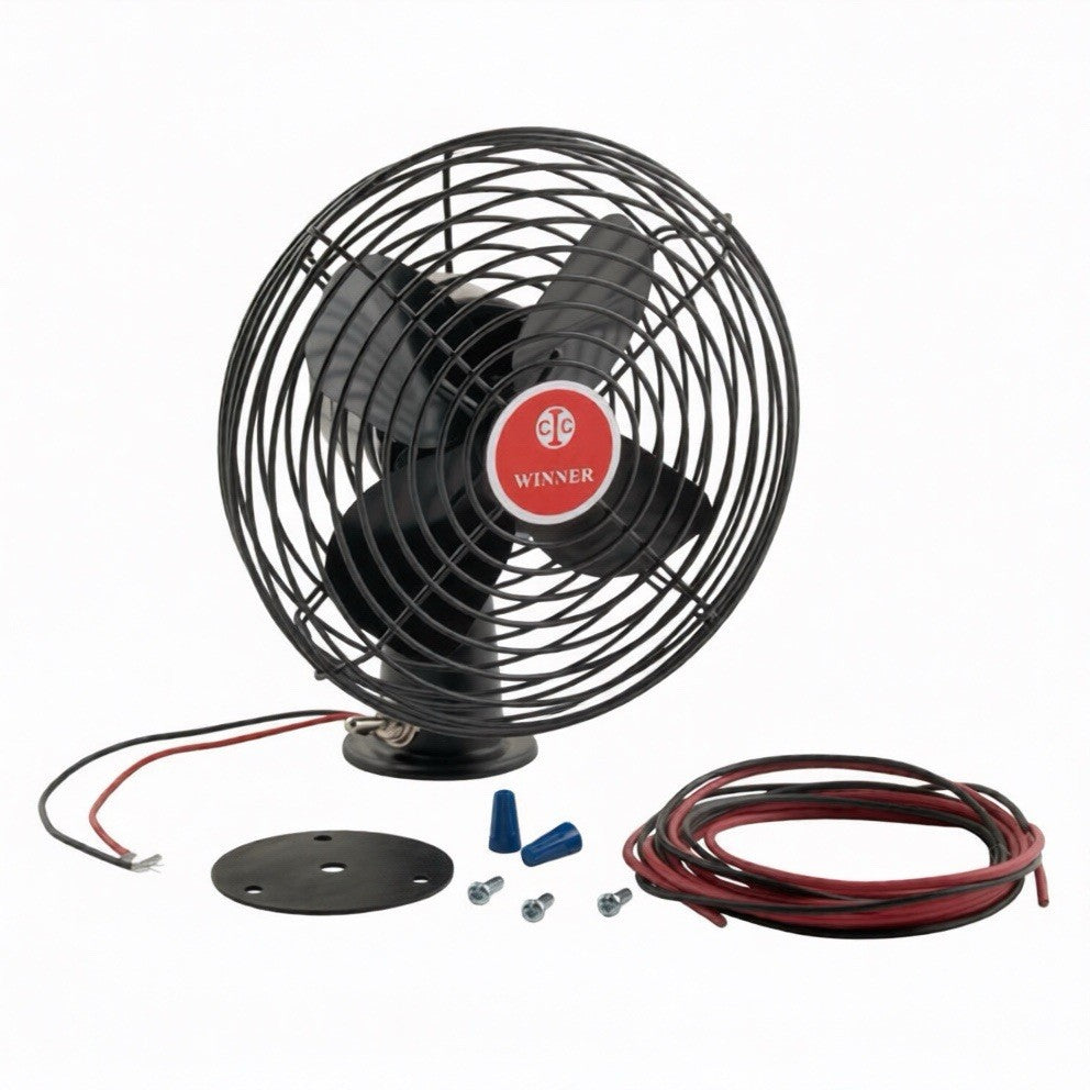 Fan 12V universal forklift truck heavy equipment, lawnmower
