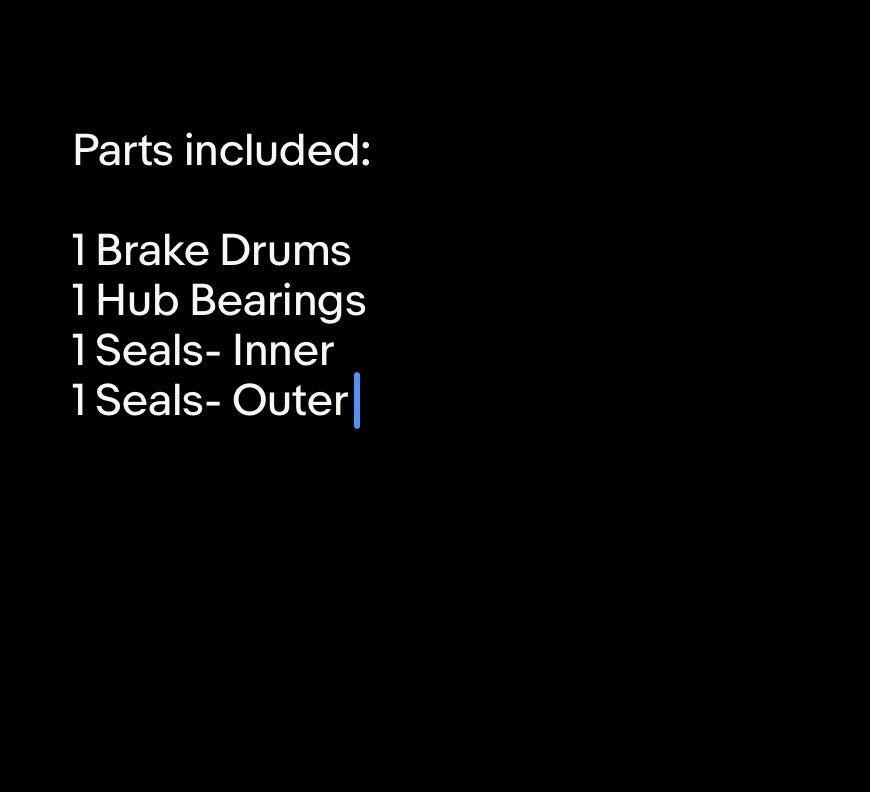Toyota Forklift 62-8FD25 Brake Drum, Bearings & Seals