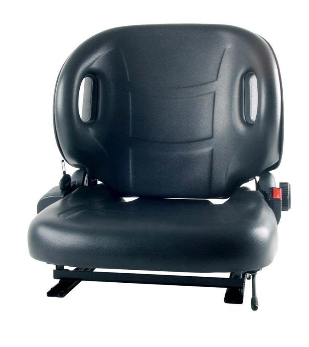 Forklift Seat - Vinyl Non Suspension - Toyota Compatible - Universal Black NEW!