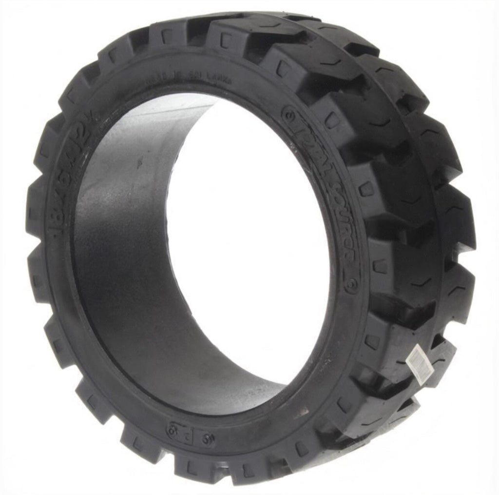 FORKLIFT TIRE - 18X8X12.125 TRACTION | PRESS ON BLACK
