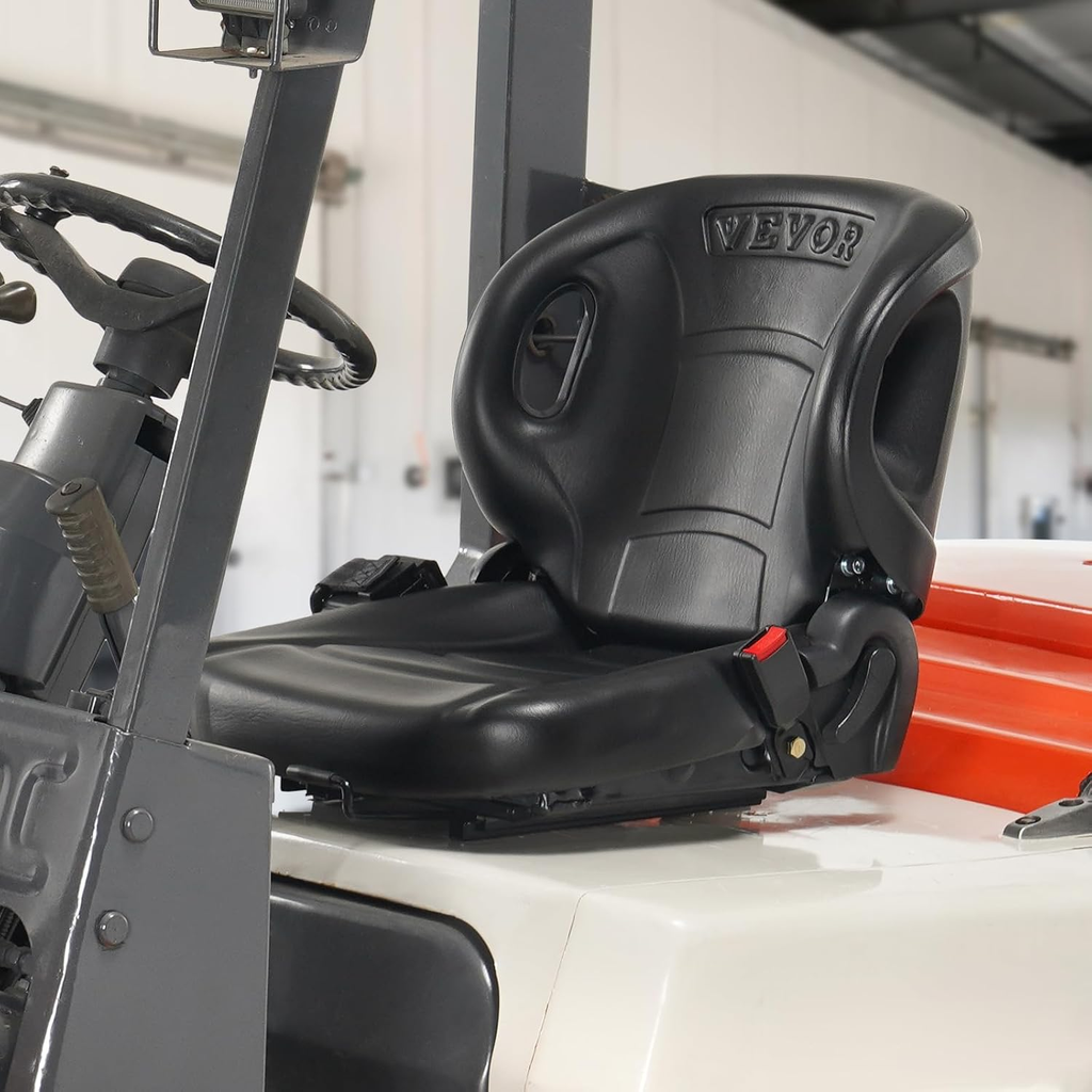 Universal Forklift Seat,Tractor Seat with Micro Switch, W/Seat Belt Forklift
