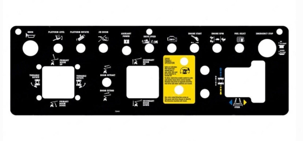 72441GT Genie Decal Platform Control Panel | Models W/O Red Cover Switch Z45/25J