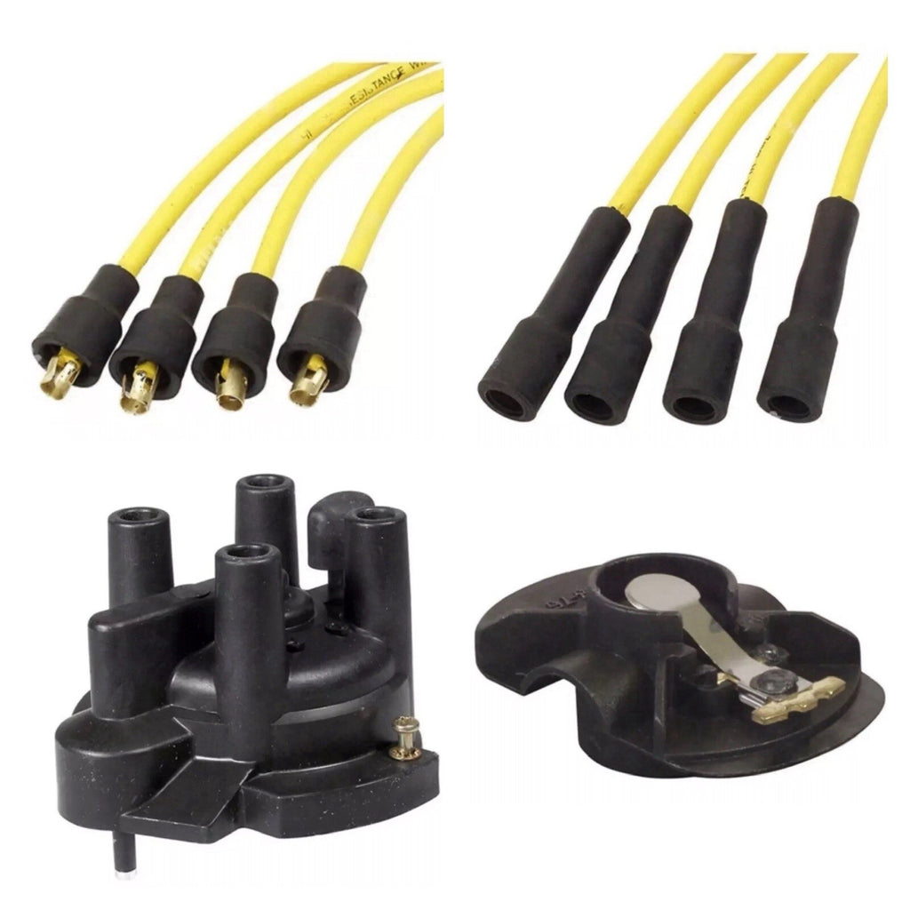 22162-55K10 CAP FOR NISSAN H20-II K21 K25 + 22157-55K10 ROTOR + WIRE TUNE UP KIT