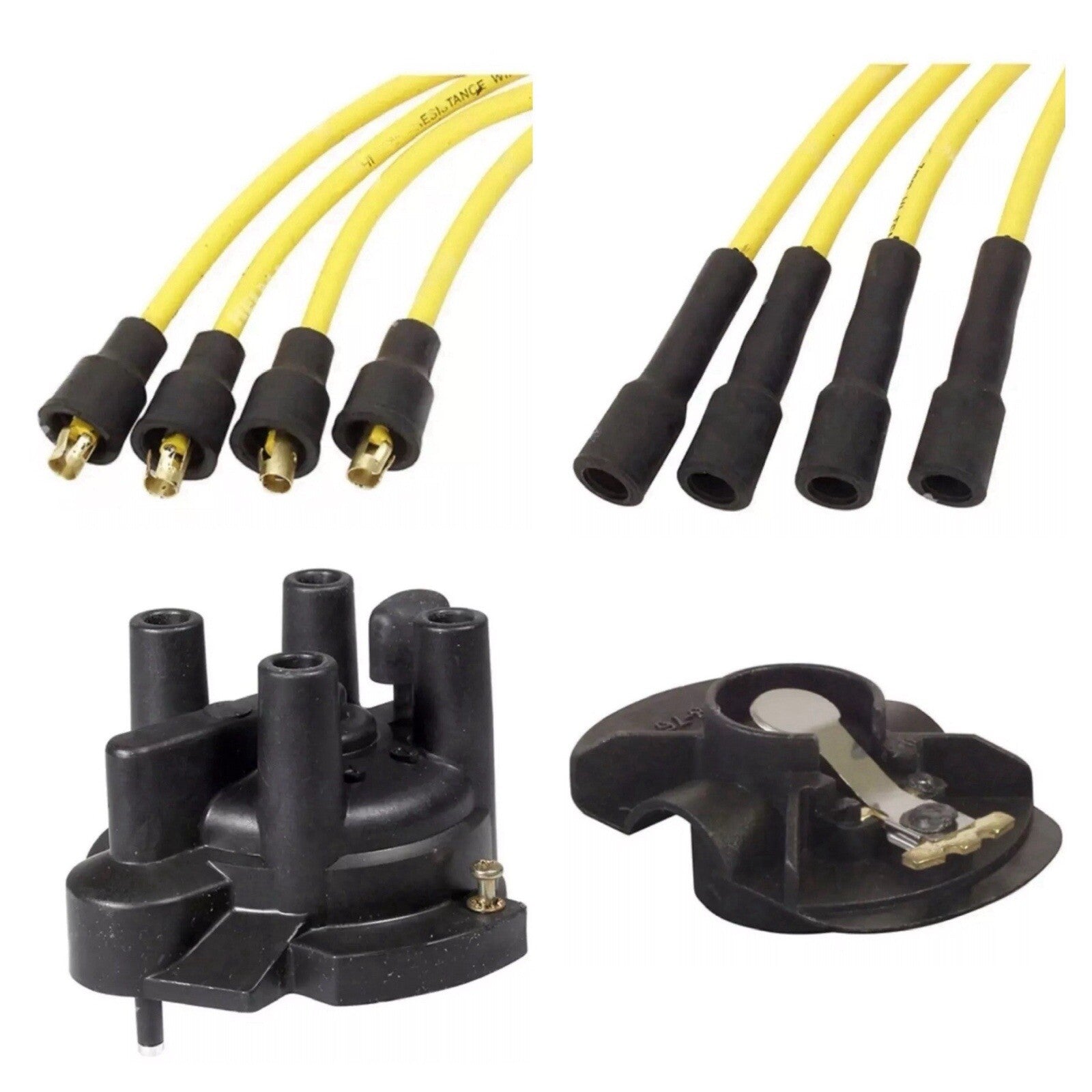 22162-55K10 CAP FOR NISSAN H20-II K21 K25 + 22157-55K10 ROTOR + WIRE TUNE UP KIT