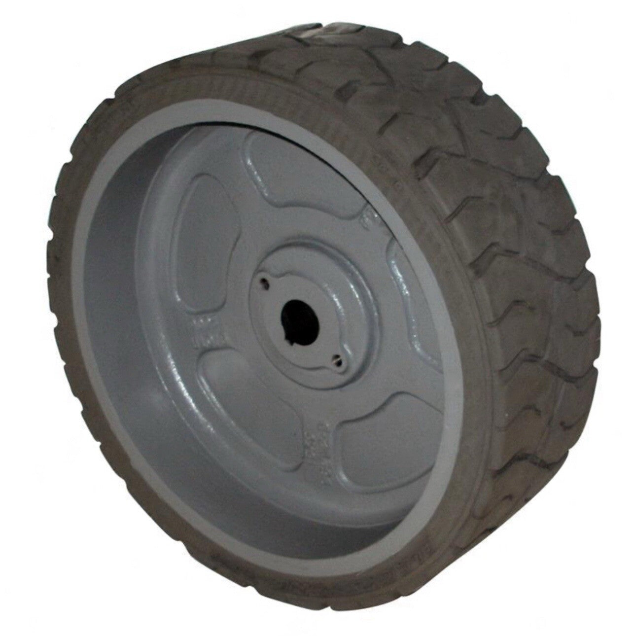(QTY 2) Genie 105454 NM TREADED, MOULD ON WHEEL (15" x 5" x 11.25")(Gray) GS2032