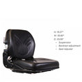 TN53845 NEW Tennant Sweeper Seat W/Suspension | Black Vinyl
