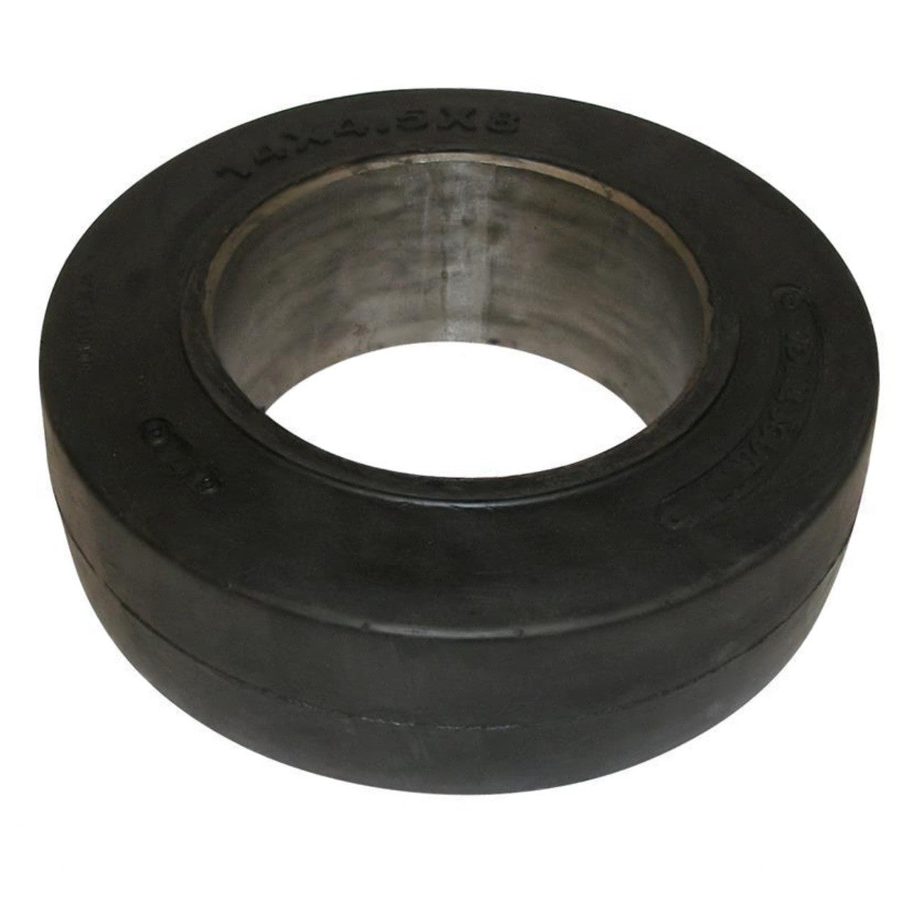 FORKLIFT TIRE 14X4.5X8 SMOOTH  PRESS ON | BLACK