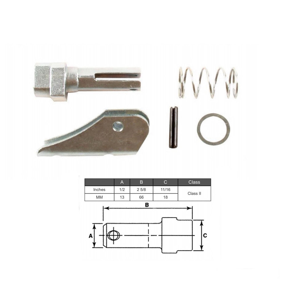 (SET OF 2) Forklift Fork Pin Kit Class 2 | 66MM