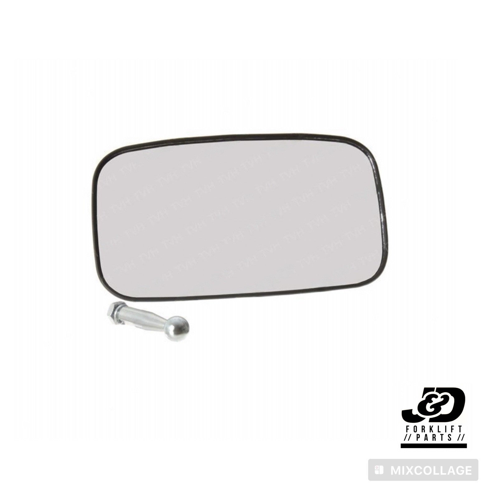 (QTY 2) UNIVERSAL REARVIEW SIDE MIRROR FORKLIFT MIRRORS GOLFCART | 8X5
