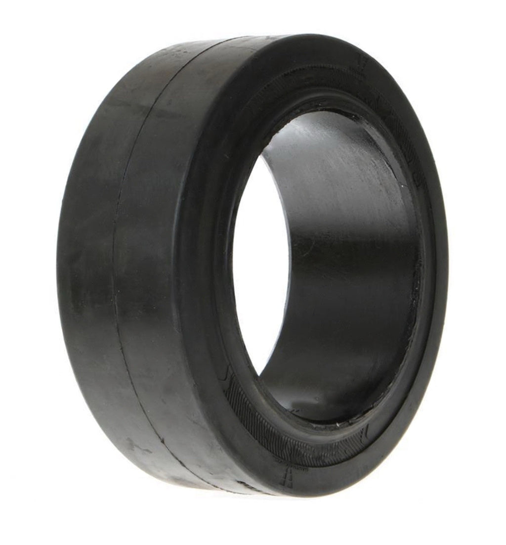 (SET OF 2) FORKLIFT TIRE - 12X4.5X8 SMOOTH PRESS ON | BLACK