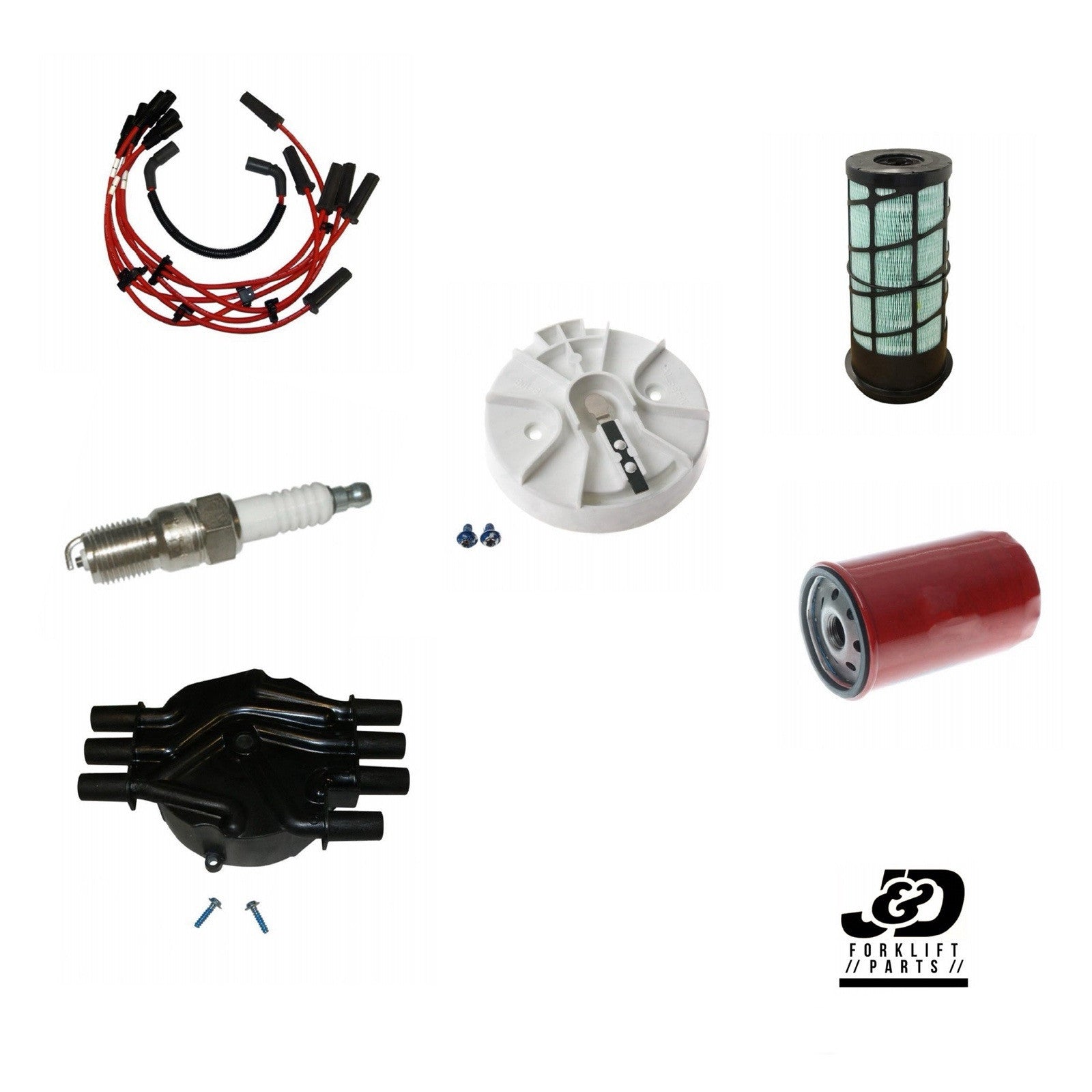Yale Forklift Tune Up Kit + Filters For GM 4.3 Engine | Fits Model GLP080VX